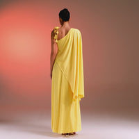 Maxi Kaftan with One Detailed Shoulder