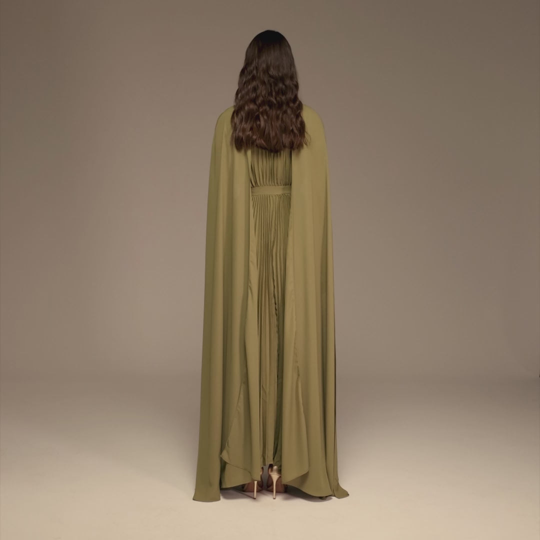 VELOUR DOCKING SCARF DRESS グリーン S m950 AMERI VELOUR DOCKING SCARF DRESS