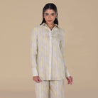 Printed Cotton Long Sleeves Shirt - shopaleena