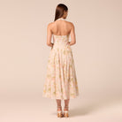 Printed Halter Neck A-Line Dress - shopaleena