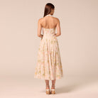 Printed Halter Neck A-Line Dress - shopaleena
