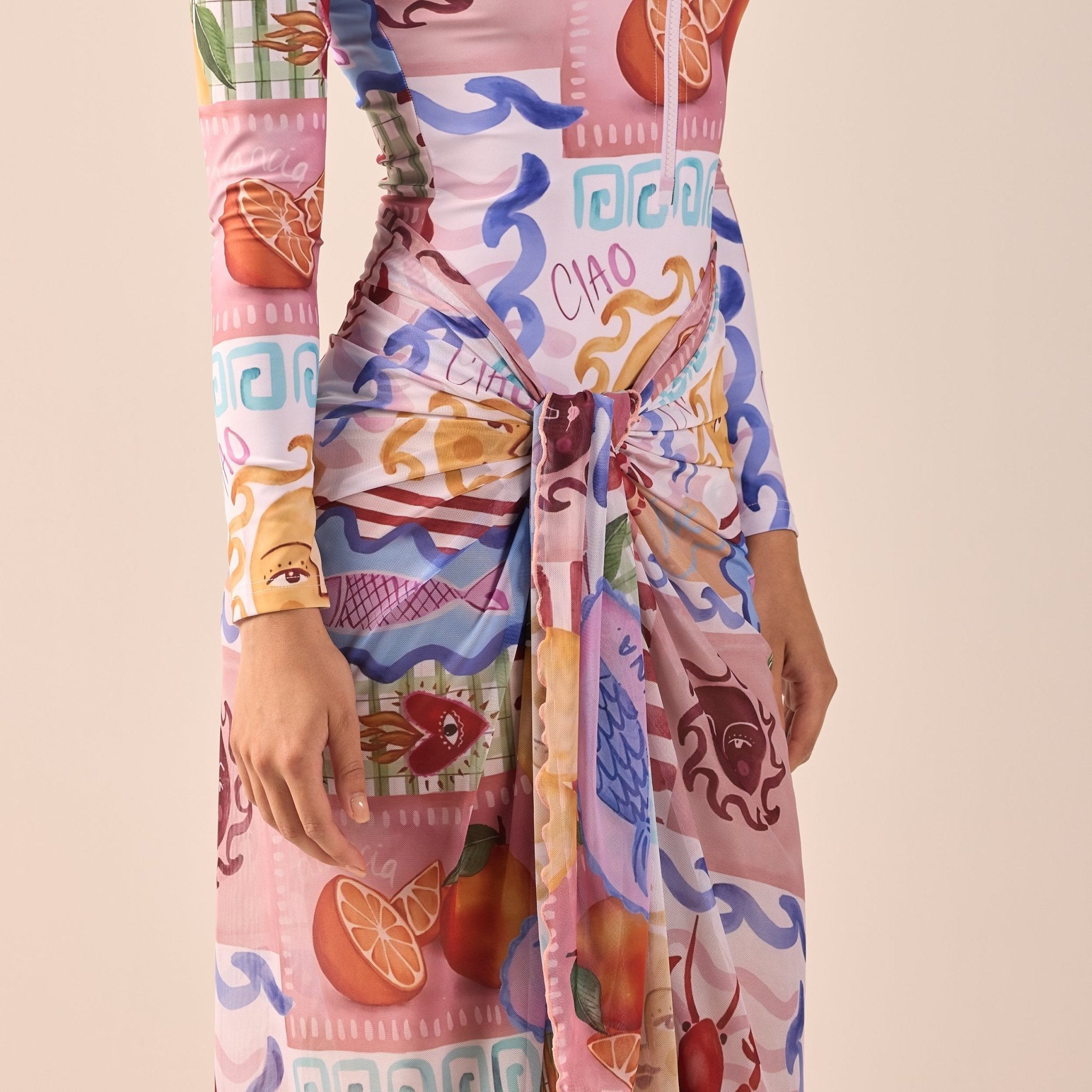 Printed Maxi Beach Skirt - shopaleena
