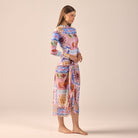 Printed Maxi Beach Skirt - shopaleena