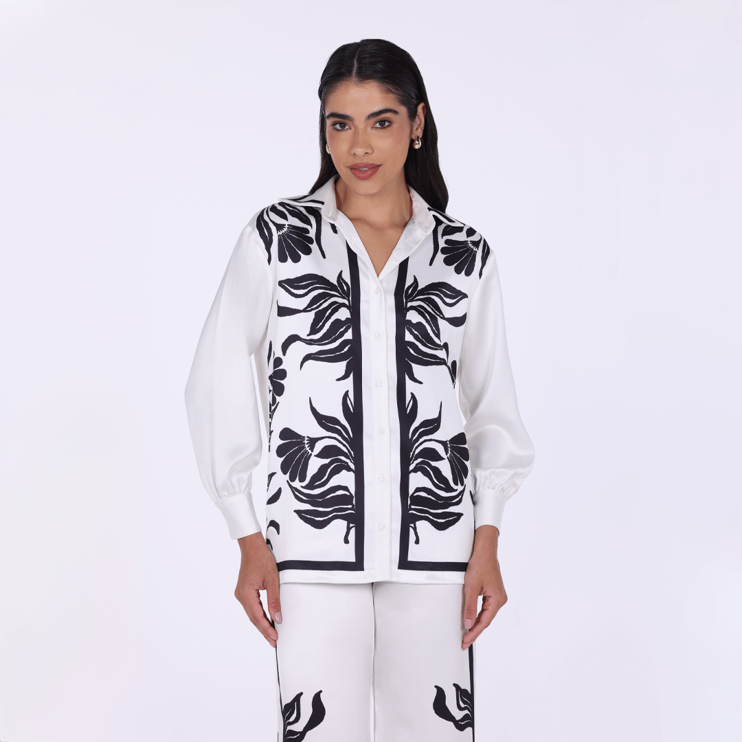 Printed Straight Pant - shopaleena