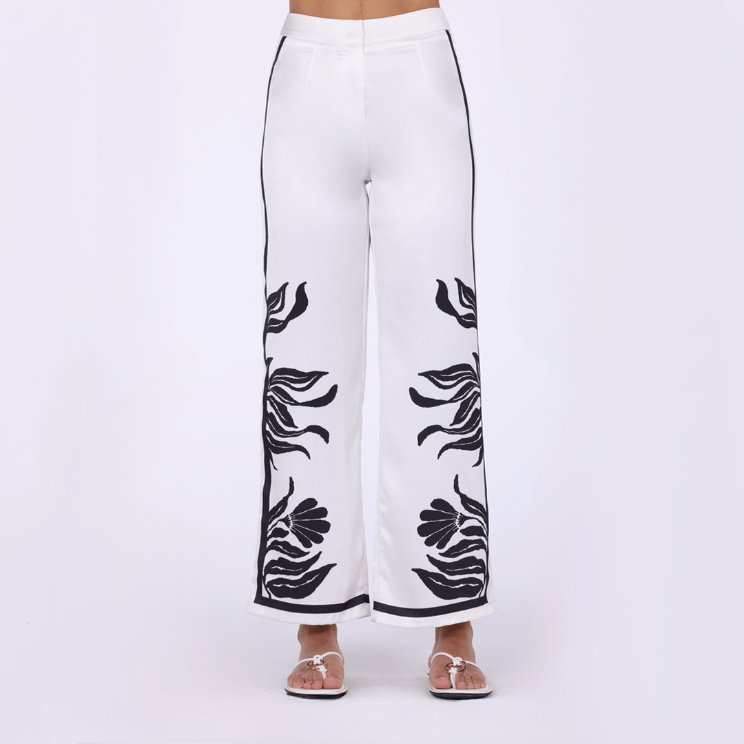 Printed Straight Pant - shopaleena