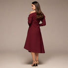 Purple Asymmetric Off Shoulder Maxi Dress - shopaleena