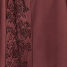 Purple Loose Fit Long Sleeve Satin Blous - shopaleena