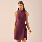 Purple Straight Swim Skirt - shopaleena