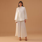 Relaxed - Fit Long - Sleeve Top in Ivory - shopaleena