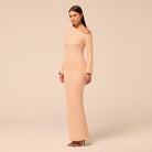 Rose Gold Long-Sleeve Sequin Maxi Dress - shopaleena