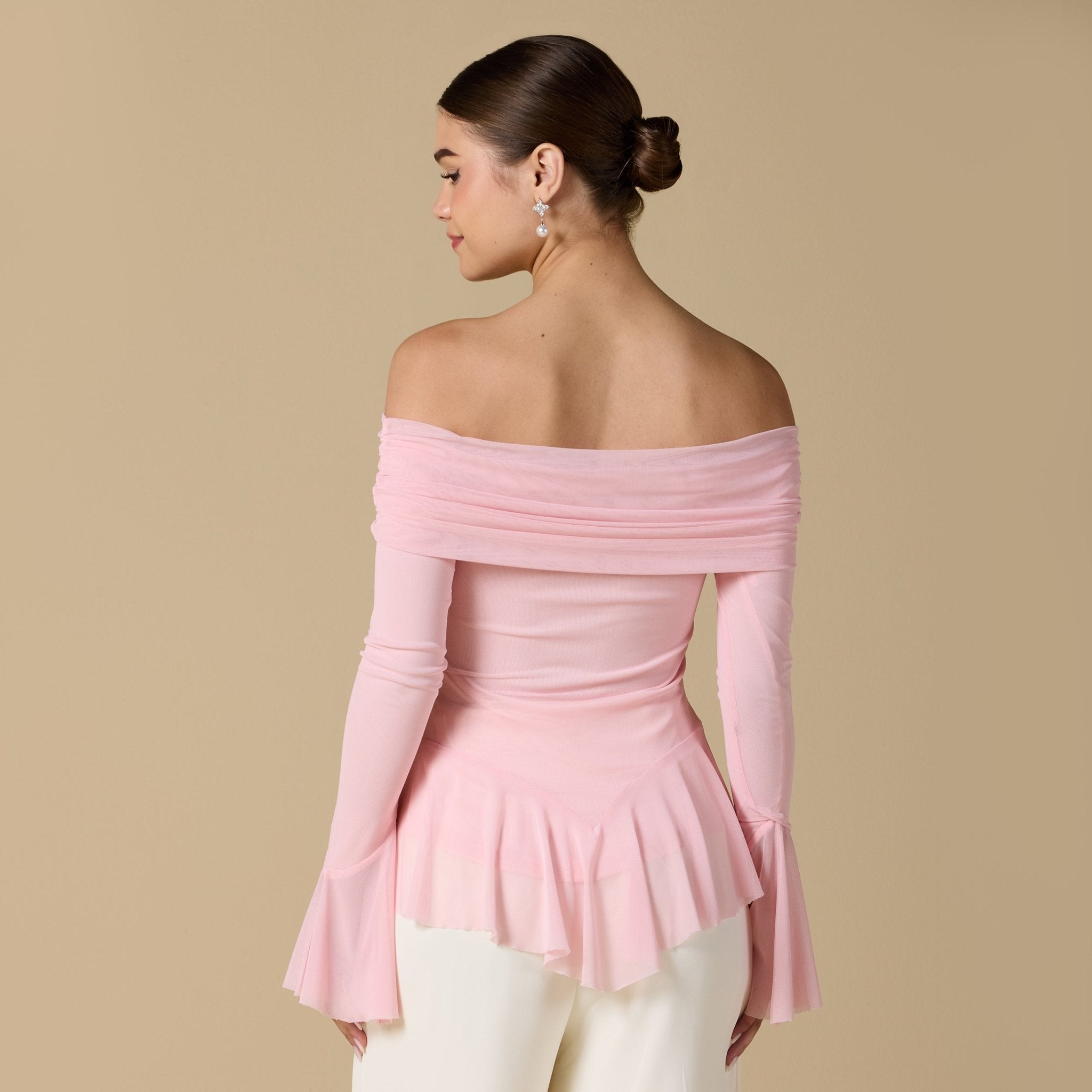 Ruffles Off - shoulder Top - shopaleena