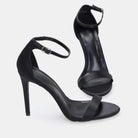Satin High Heel Sandals - shopaleena