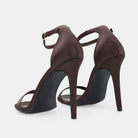 Satin High Heel Sandals - shopaleena