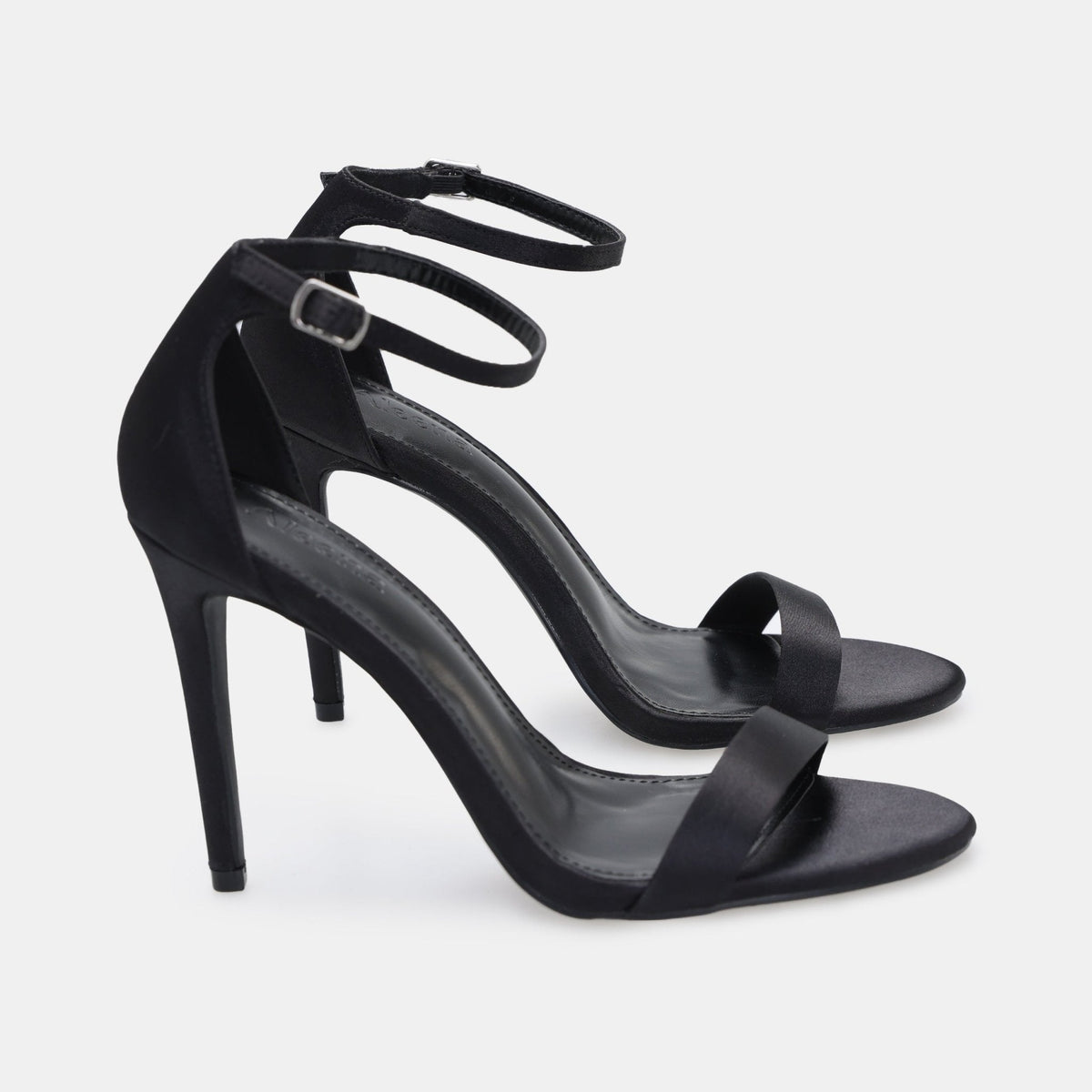 Satin High Heel Sandals - shopaleena