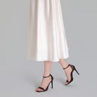 Satin High Heel Sandals - shopaleena