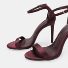 Satin High Heel Sandals - shopaleena