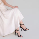 Satin High Heel Sandals - shopaleena