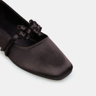 Satin Knot Flats - shopaleena