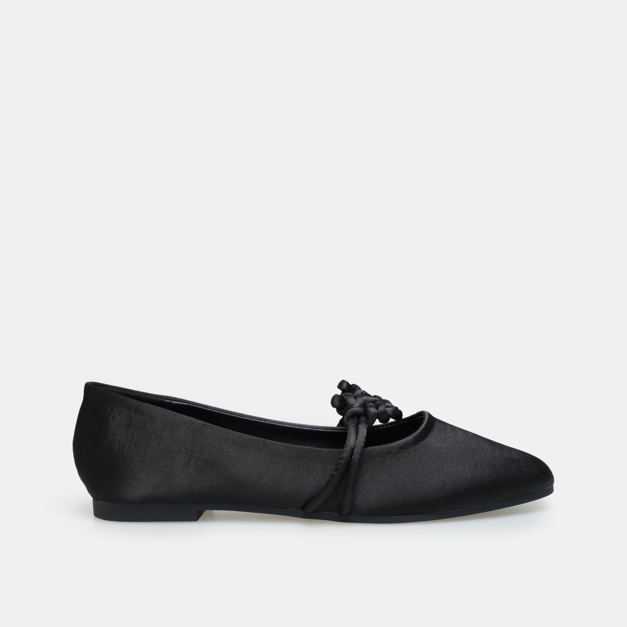 Satin Knot Flats - shopaleena