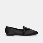 Satin Knot Flats - shopaleena