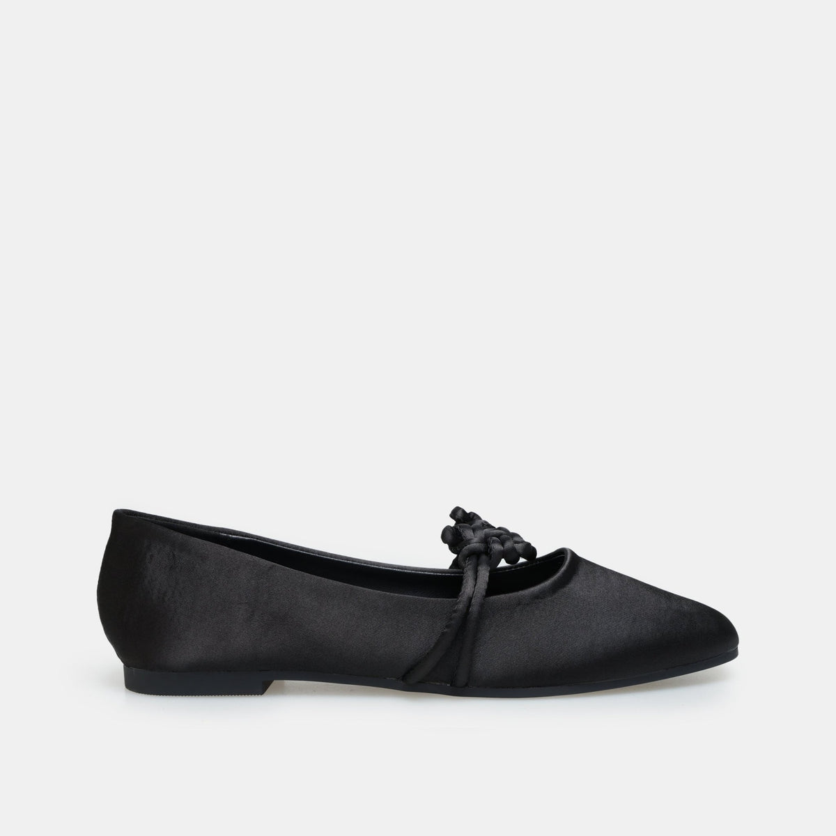 Satin Knot Flats - shopaleena