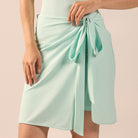 Side Tie Swim Skirt - shopaleena