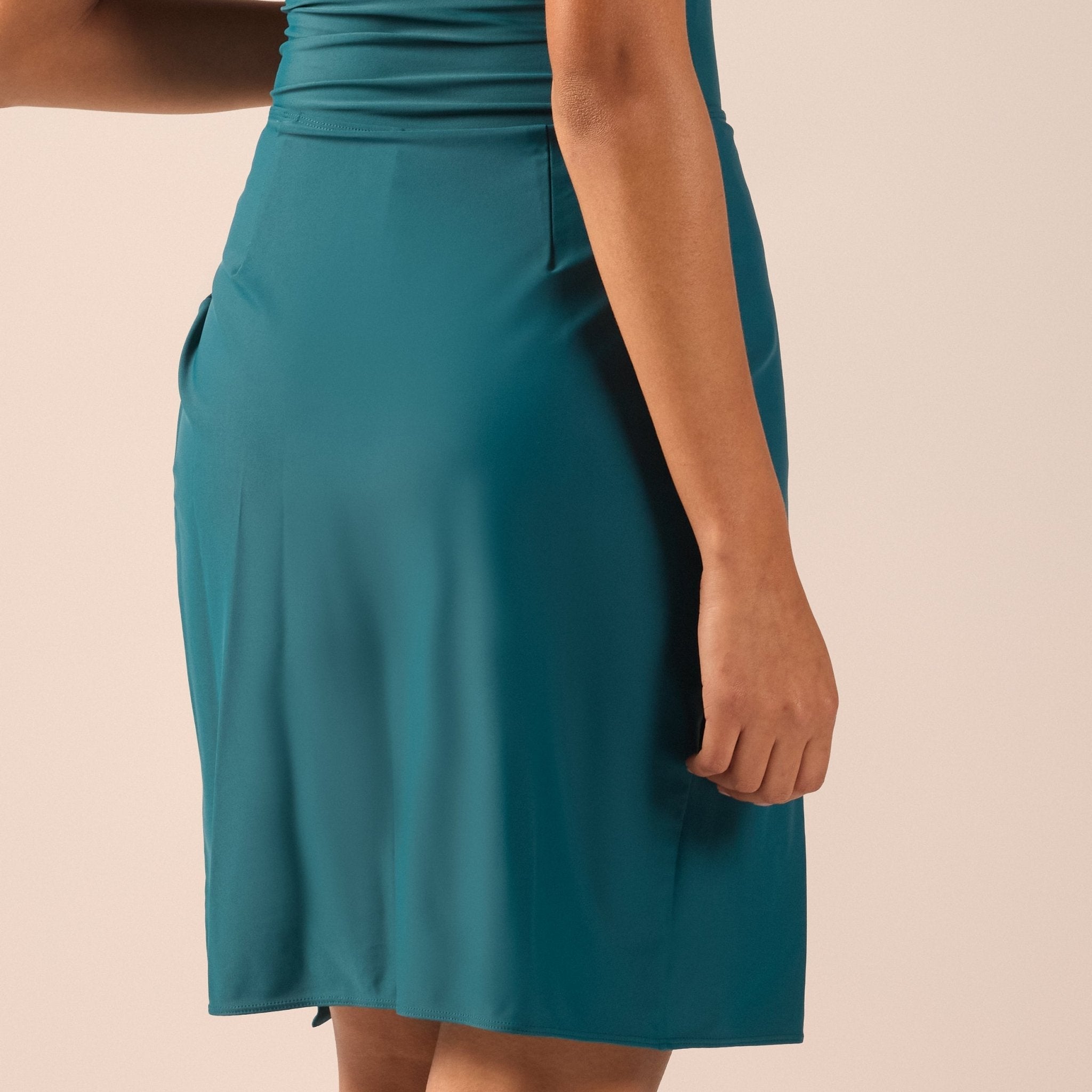Side Tie Swim Skirt - shopaleena