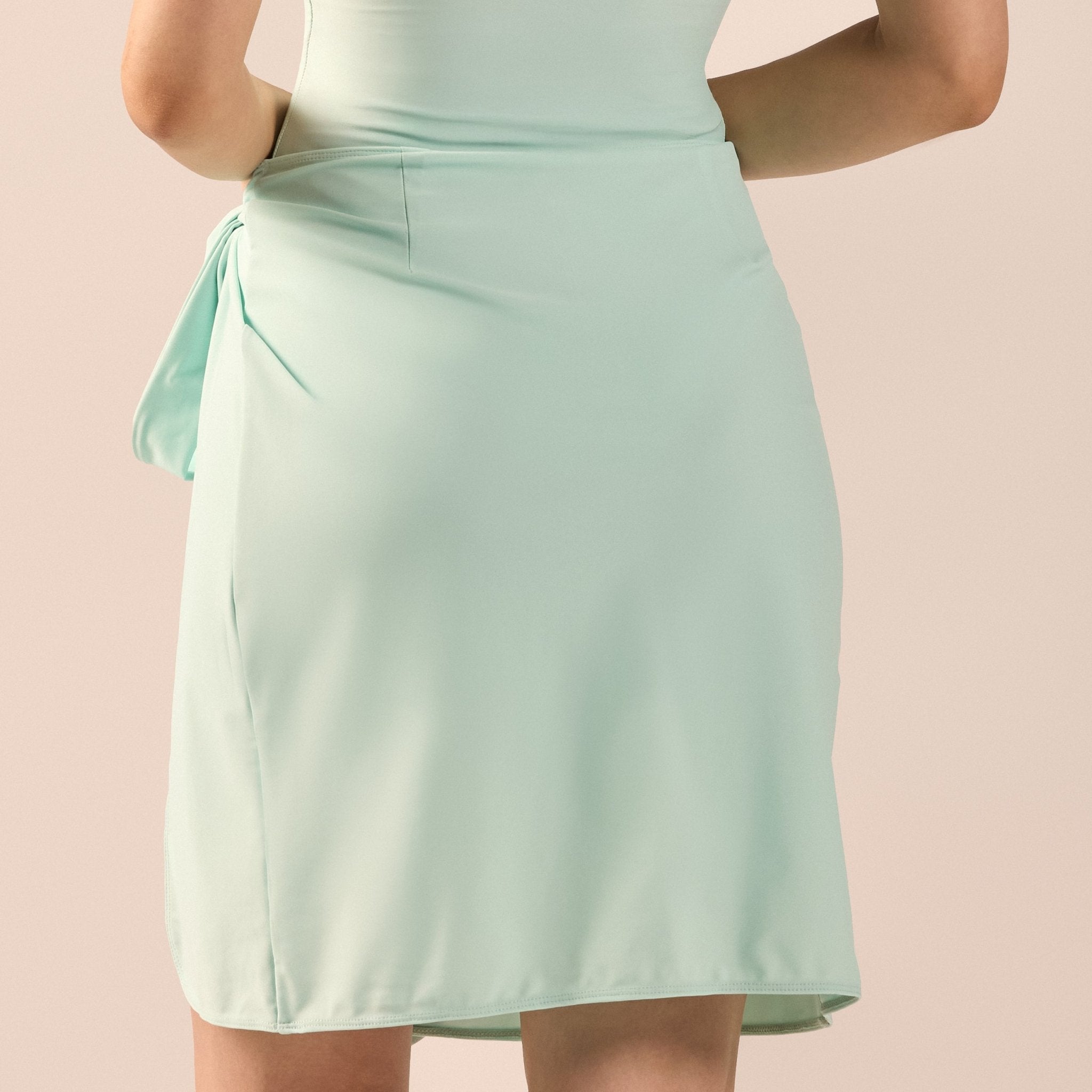 Side Tie Swim Skirt - shopaleena