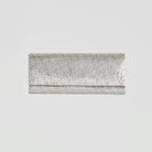 Silver Crystal - Embellished Clutch - shopaleena