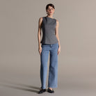 Sleeveless Boat Neck Peplum Top - shopaleena