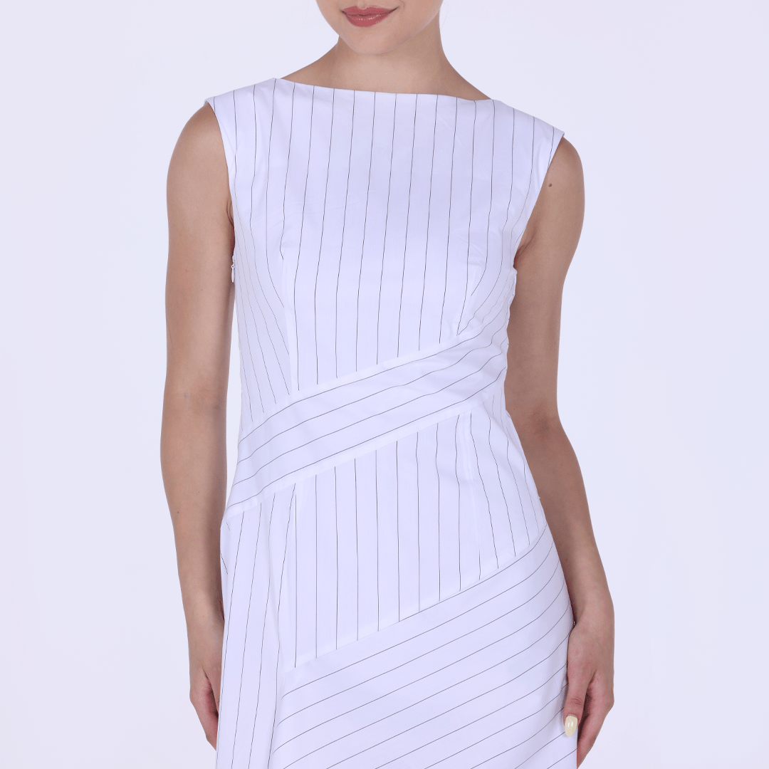 Sleeveless Cotton Blended dress - shopaleena