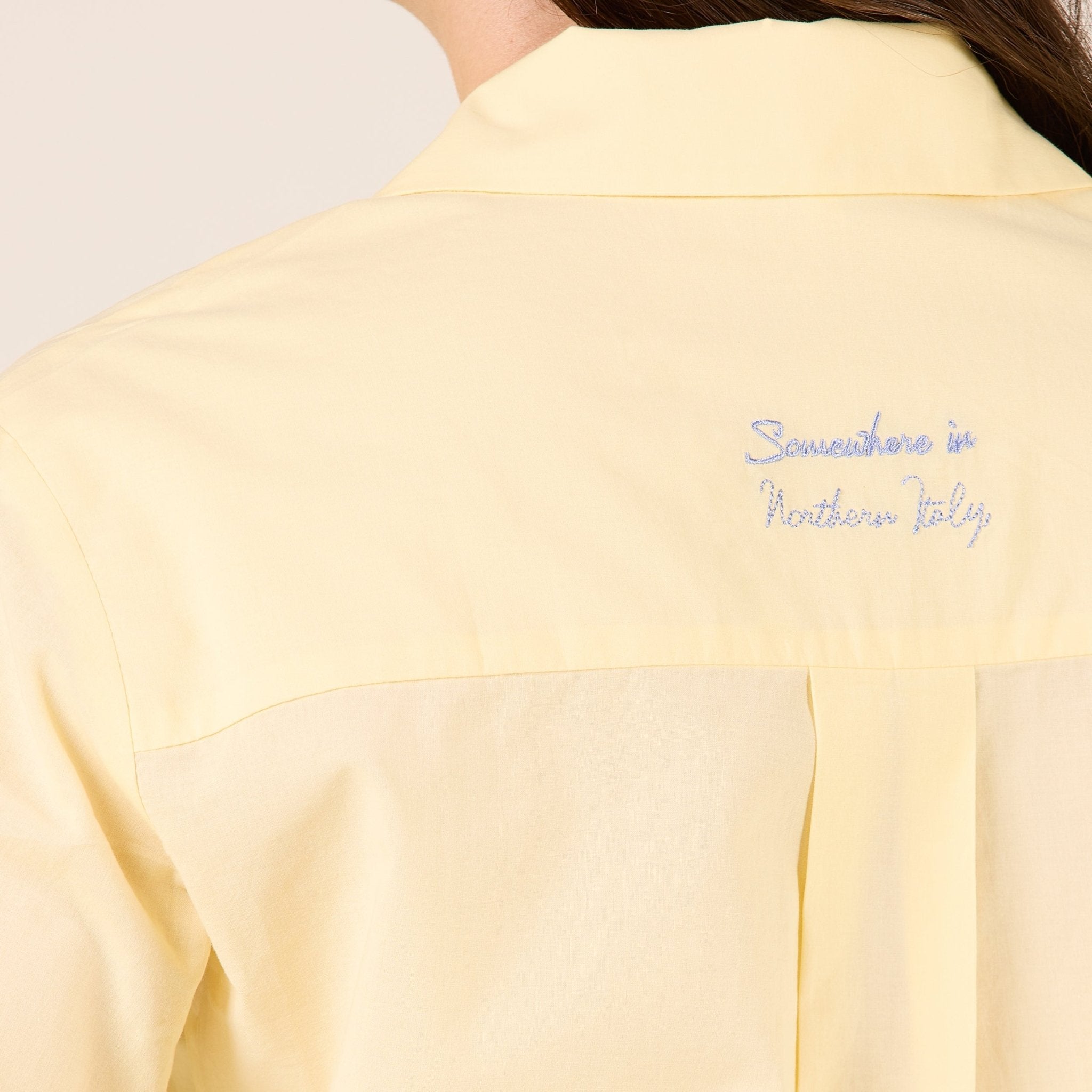 Solid cotton shirt with Notched Collar - shopaleena