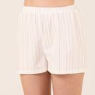 Solid Cotton Short With Elastic Waist - shopaleena