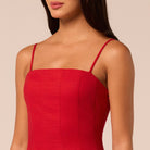 Spaghetti Strap A Line Midi Dress - shopaleena