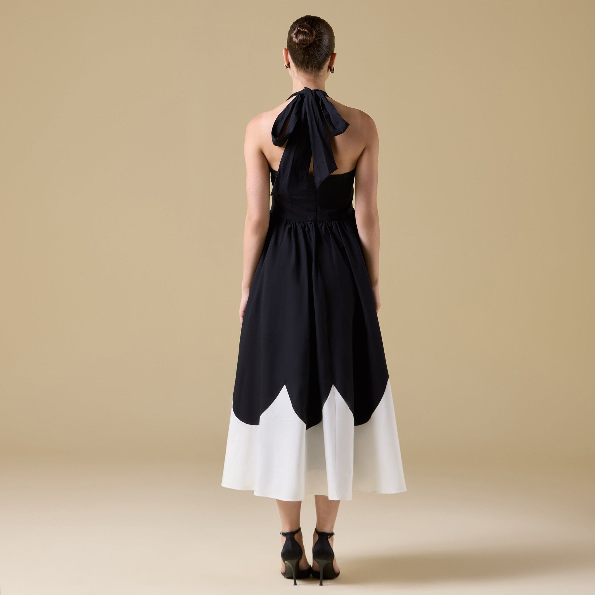 Spaghetti Strap Cotton Maxi Dress with Gathered Bodice - shopaleena