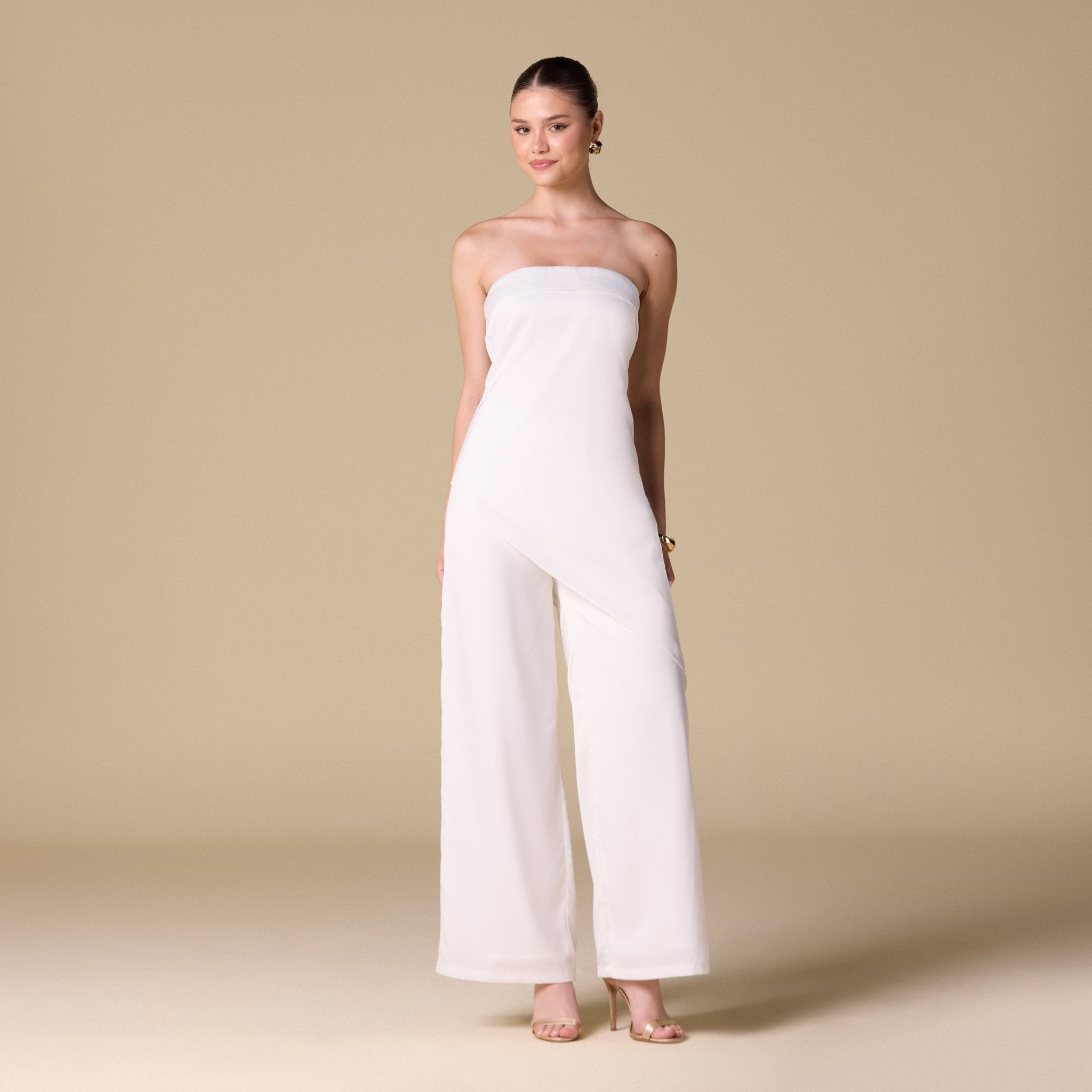 Strapless Draped Top - shopaleena