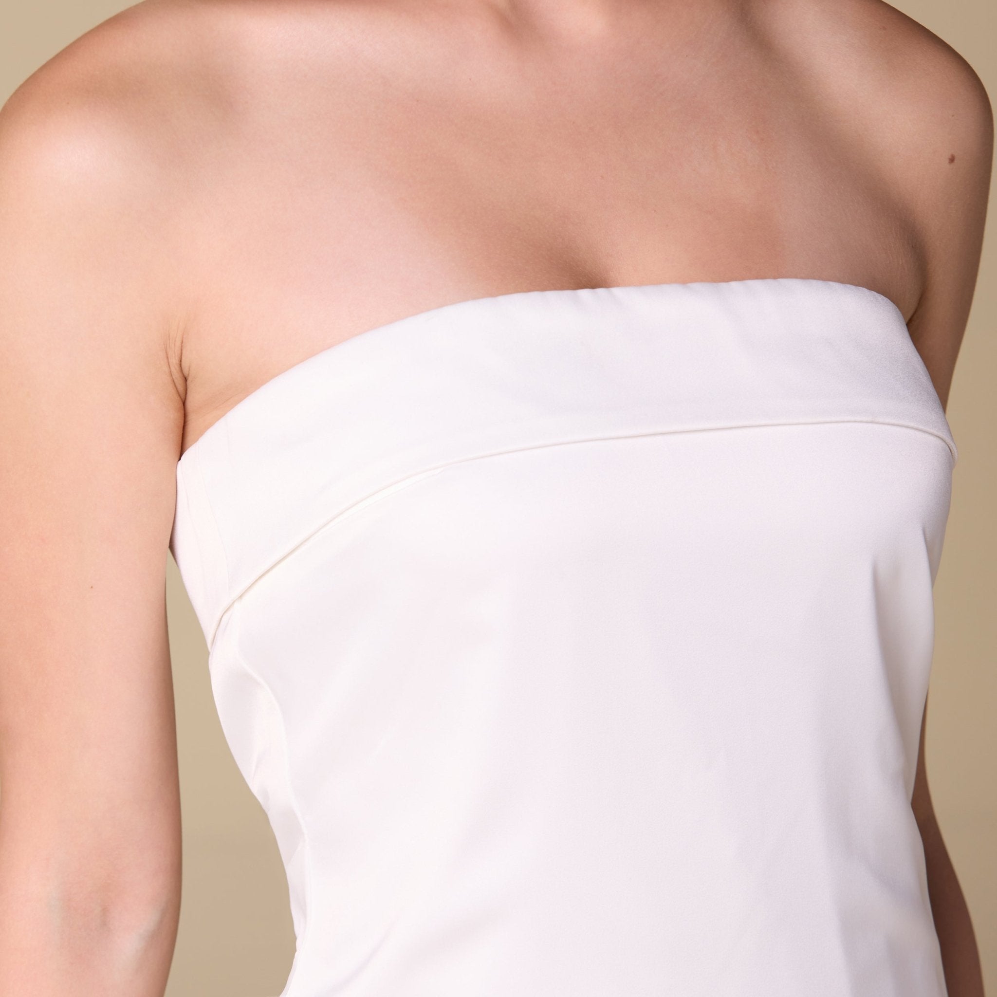 Strapless Draped Top - shopaleena