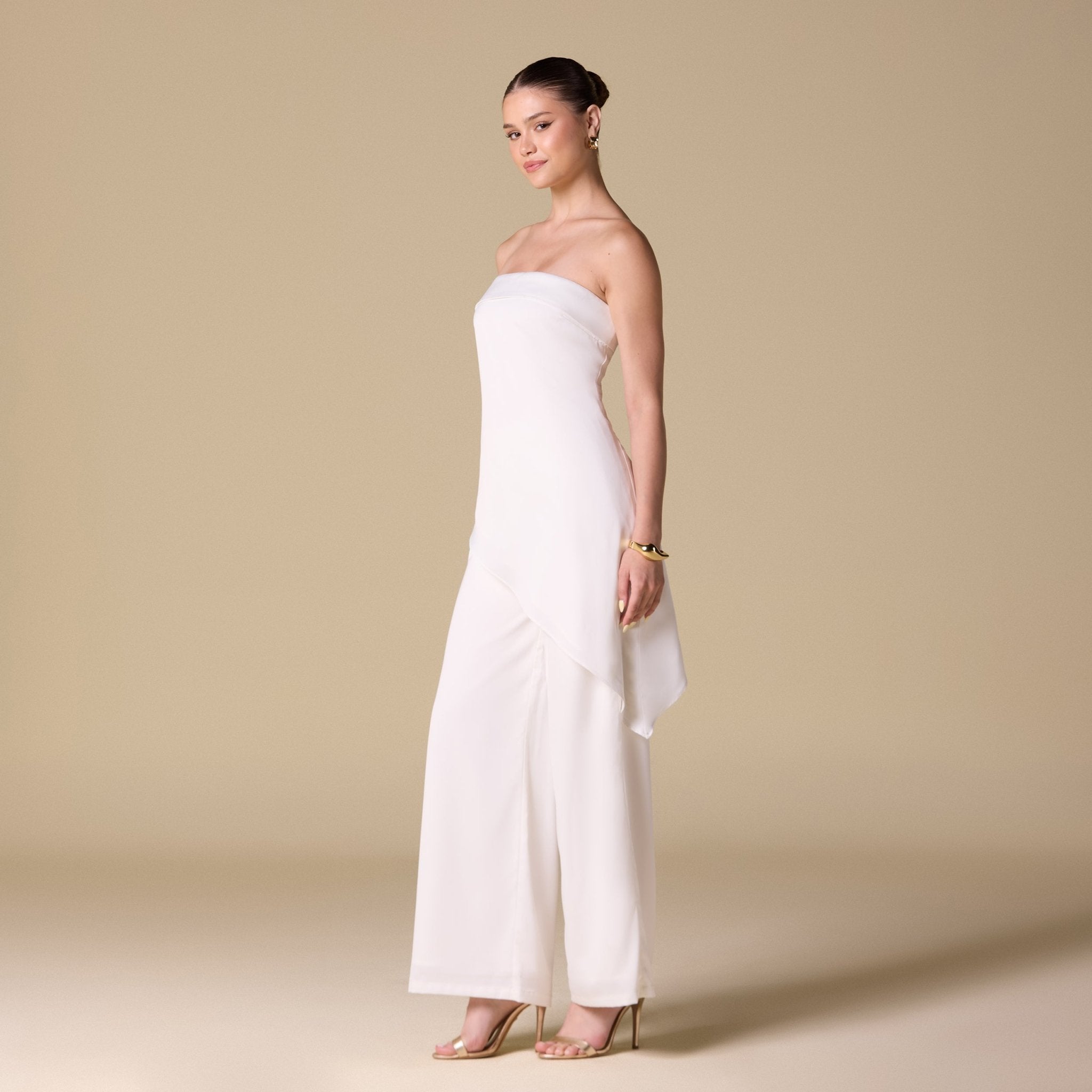 Strapless Draped Top - shopaleena