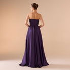 Strapless Maxi Dress in Taffeta - shopaleena