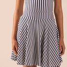 Striped A-Line Swim Skirt - shopaleena