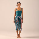 Striped Maxi Beach Skirt - shopaleena