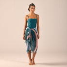 Striped Maxi Beach Skirt - shopaleena