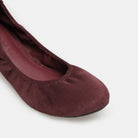Suede Elastic Ballet Flats - shopaleena
