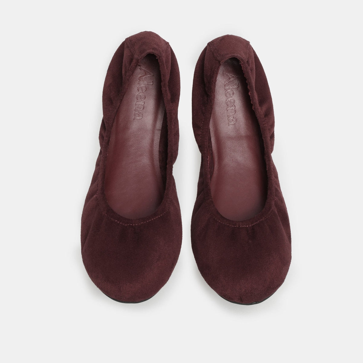 Suede Elastic Ballet Flats - shopaleena