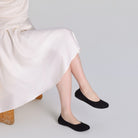 Suede Elastic Ballet Flats - shopaleena