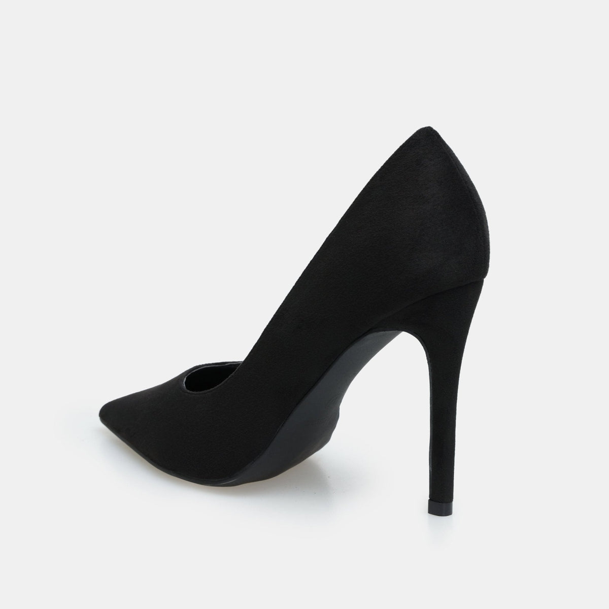 Suede Pointed Toe Pumps - shopaleena