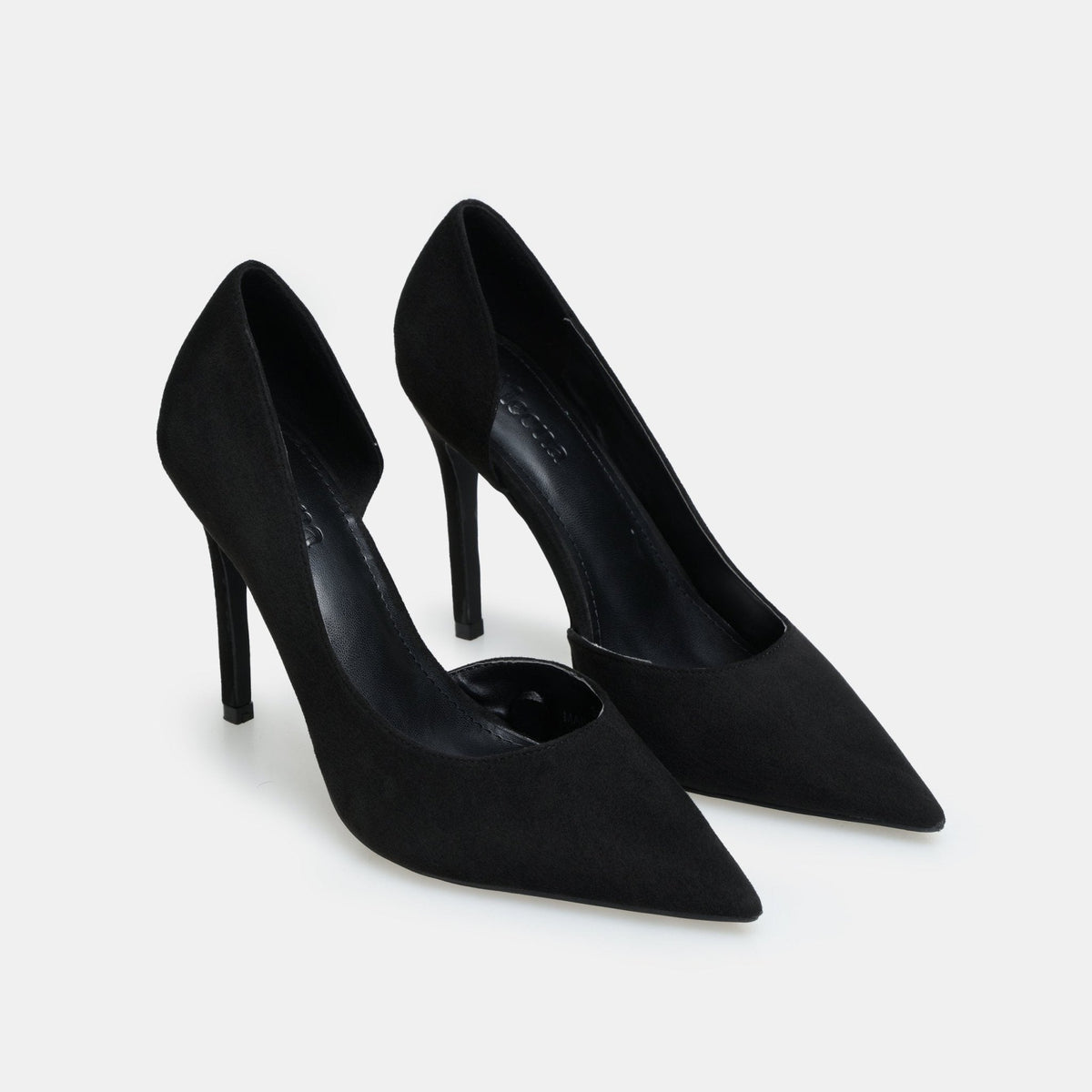 Suede Pointed Toe Pumps - shopaleena