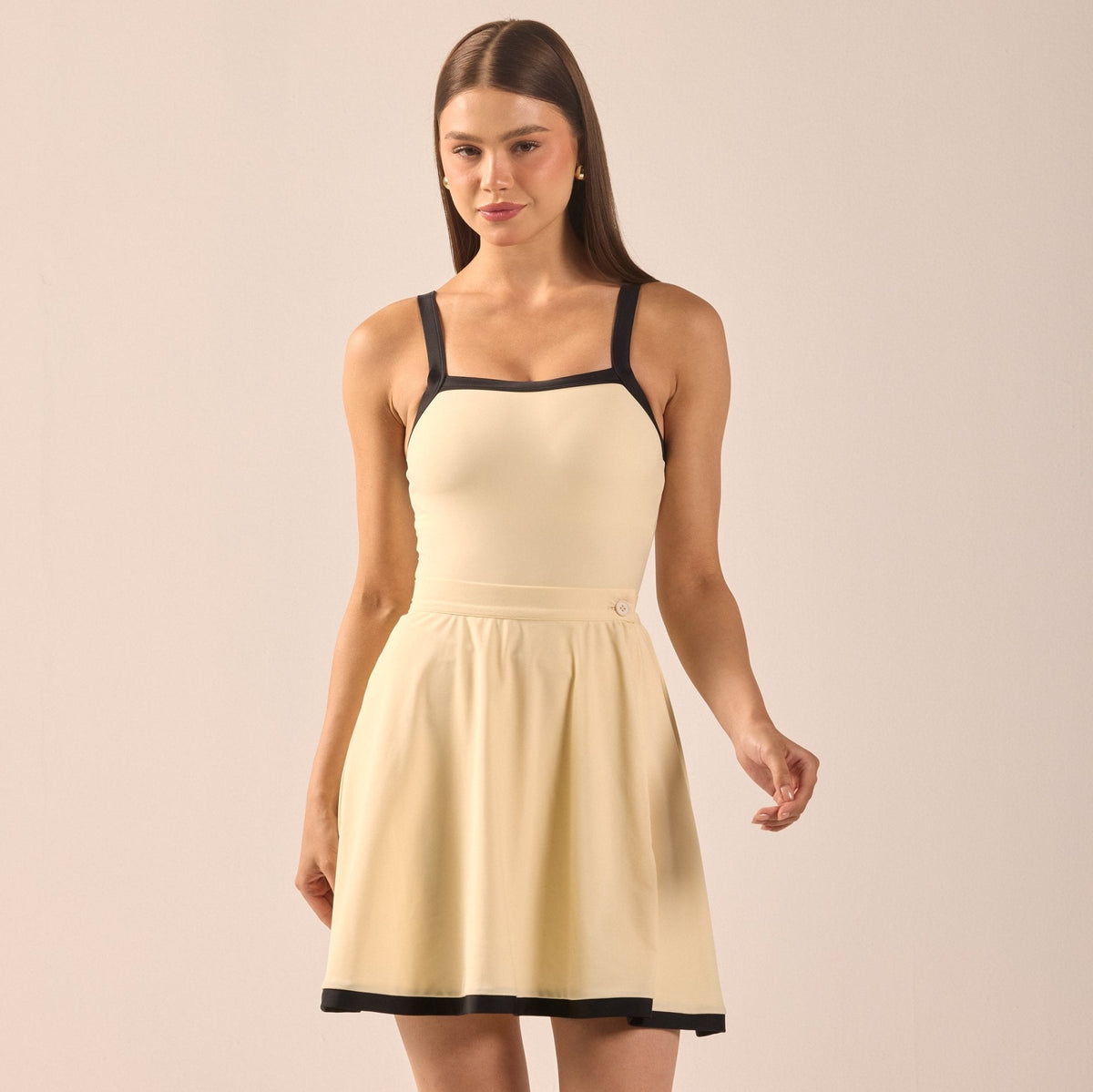 Swim Skirt with Trim - shopaleena