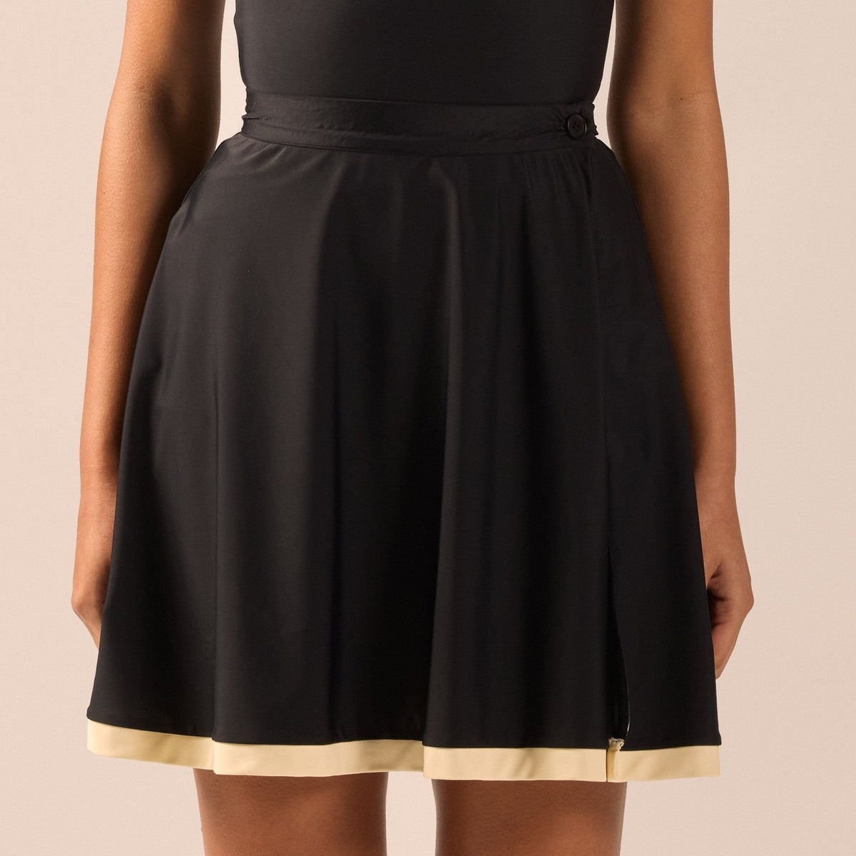 Swim Skirt with Trim - shopaleena
