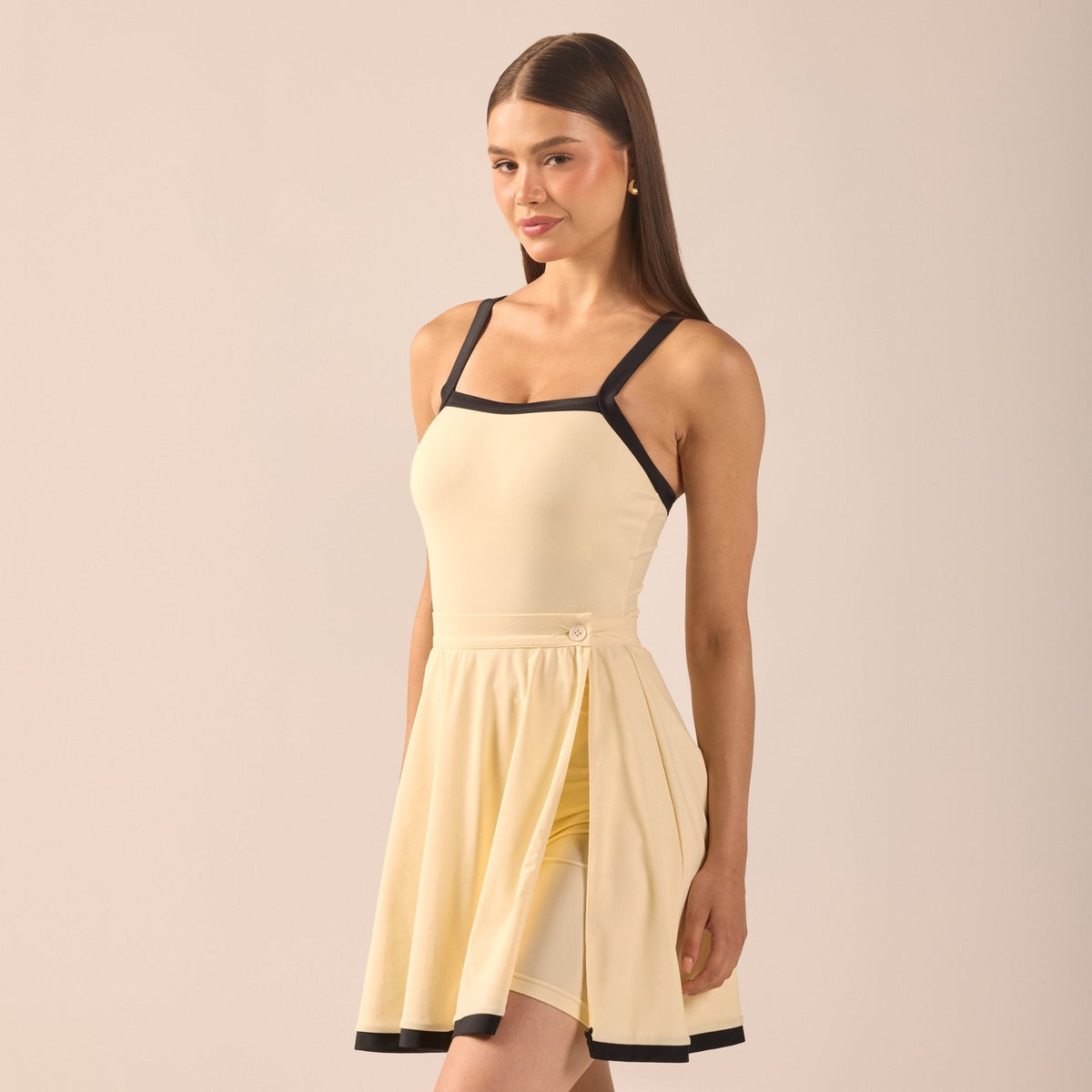 Swim Skirt with Trim - shopaleena